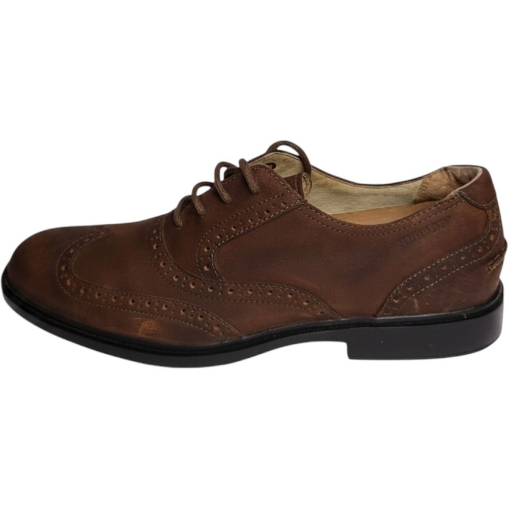Sebago Drysides Oxford Shoes Men Size 9 M Brown Leather Vibram Wingtip Brogues